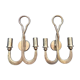 Attributed to Ciani Florence - Brutalist wall sconces - Hammered bronze