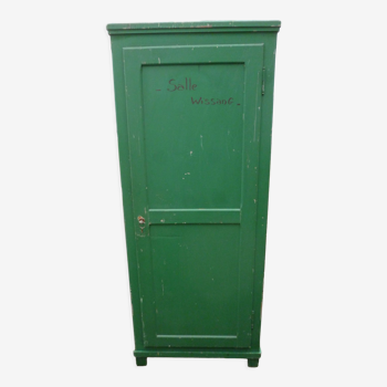 Cabinet 1 door in old fir green patina