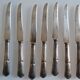 12 silver metal dessert or cheese knives