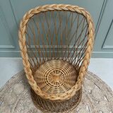 Rattan armchair for children