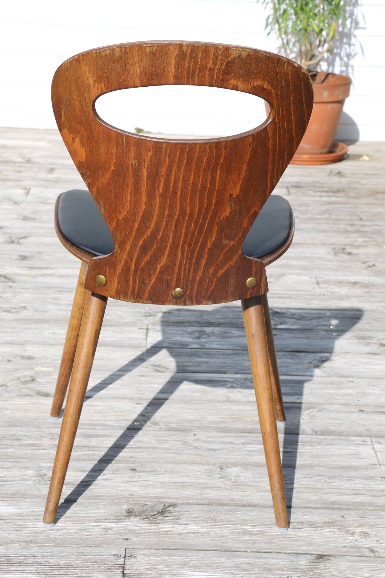 2 chaises baumann v2 skaï noir