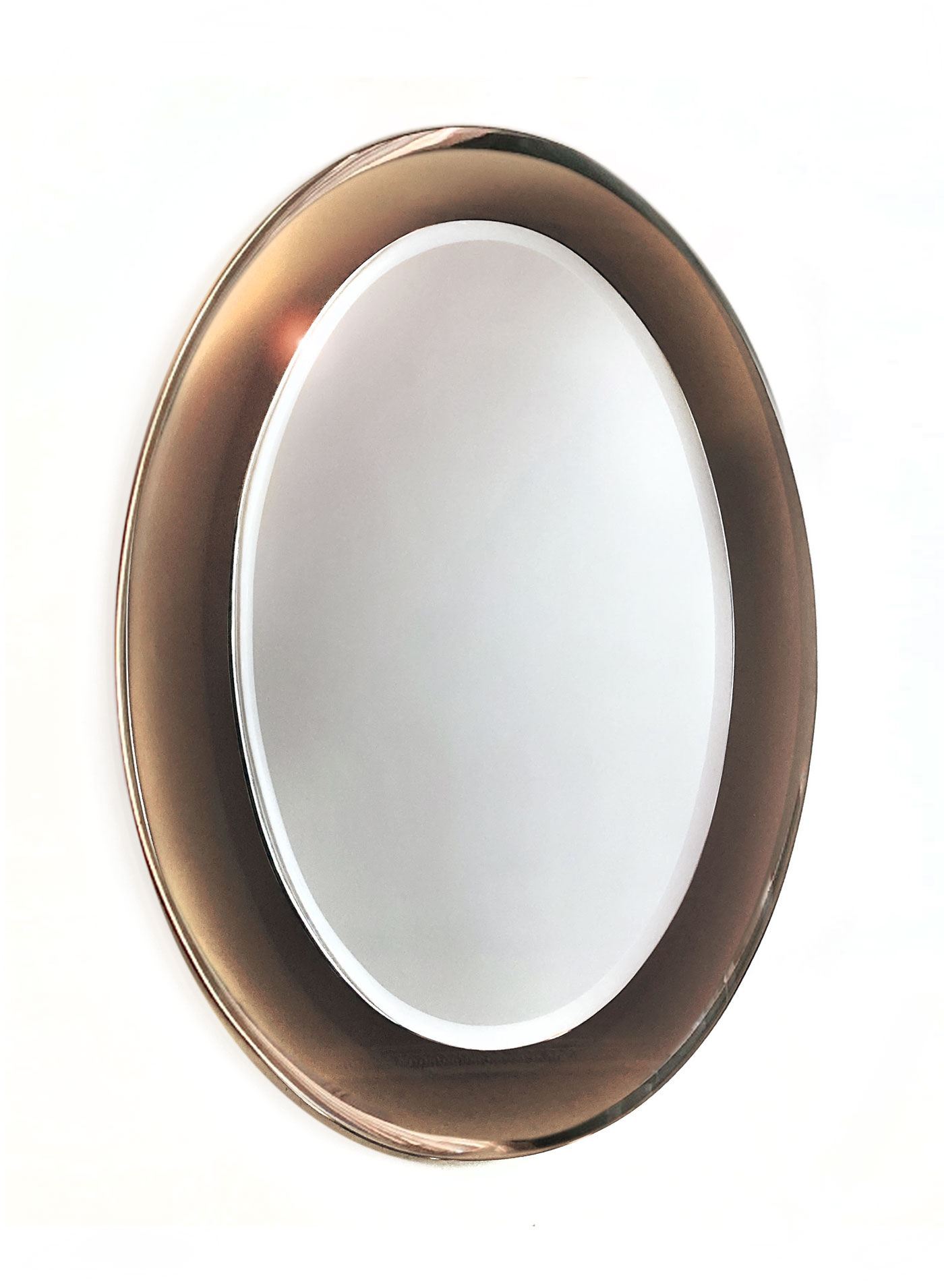 Mirror crystal beveled double shade