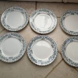 Set of dessert plates Moulins des Loups and Hamage