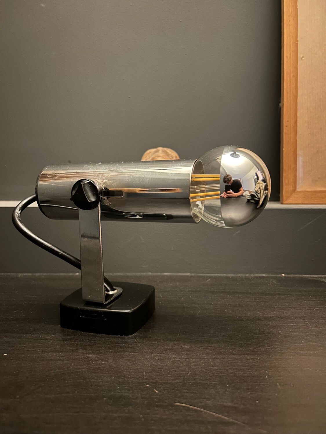 Paire d’appliques vintage orientable, chrome, italie 1970