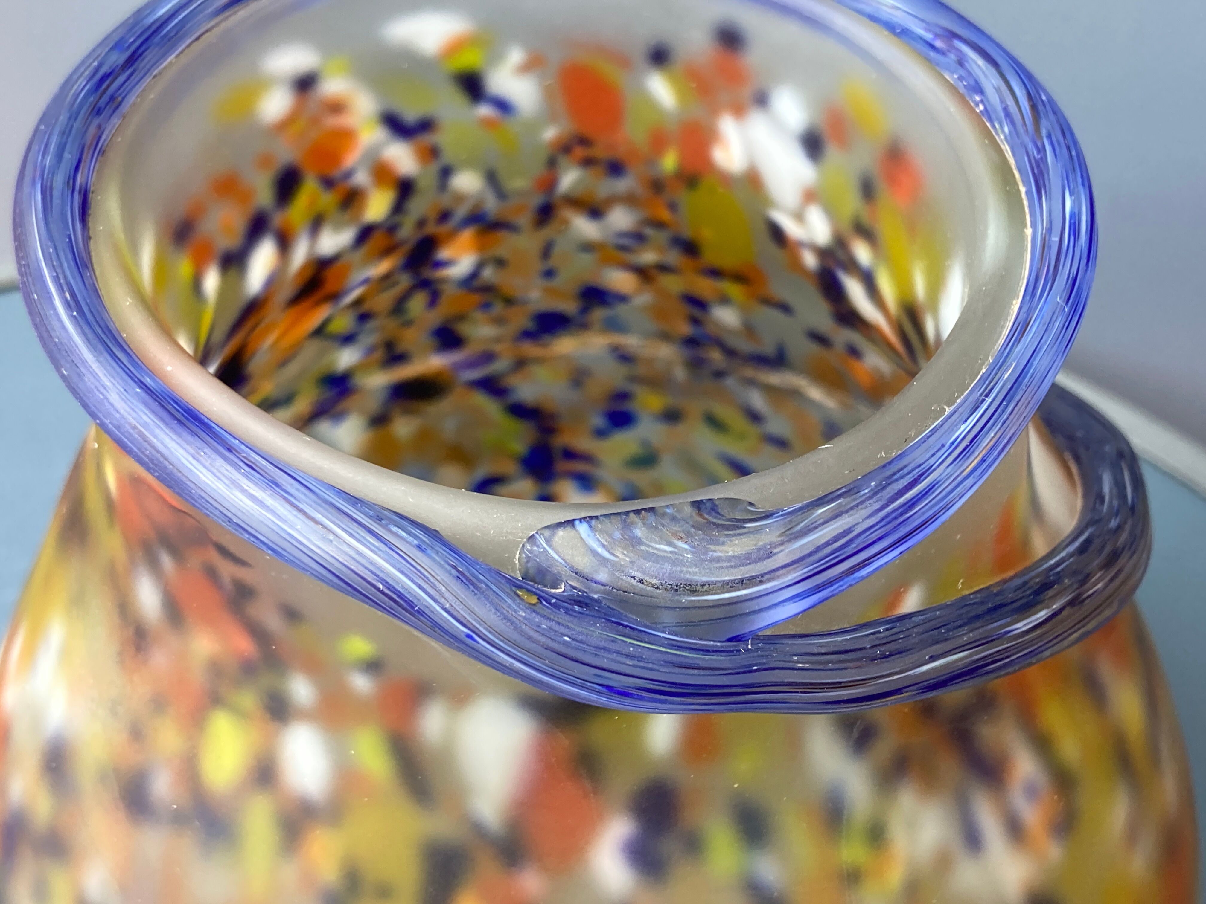 Art Deco vase in glass paste - Muller Frères Luneville