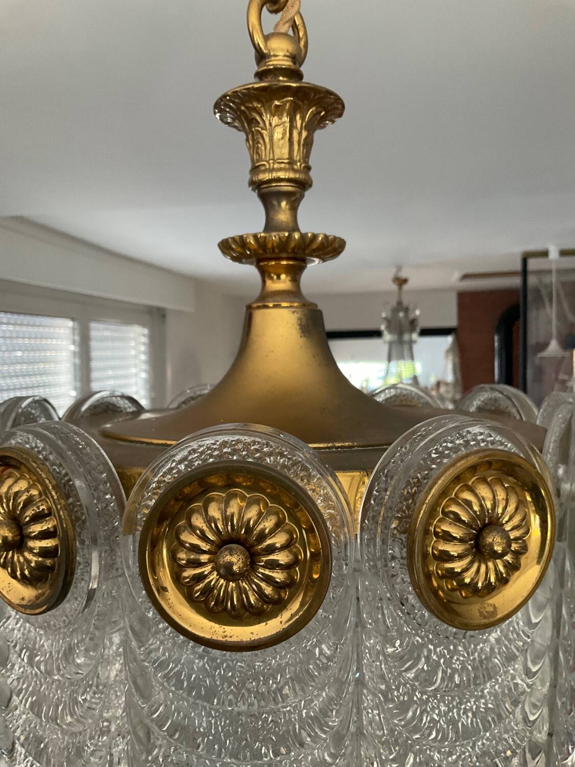 Vintage Kaiser Leuchten chandelier from the 60s