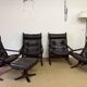Ensemble de 4 Fauteuils et ottoman "Siesta" par Ingmar Relling
