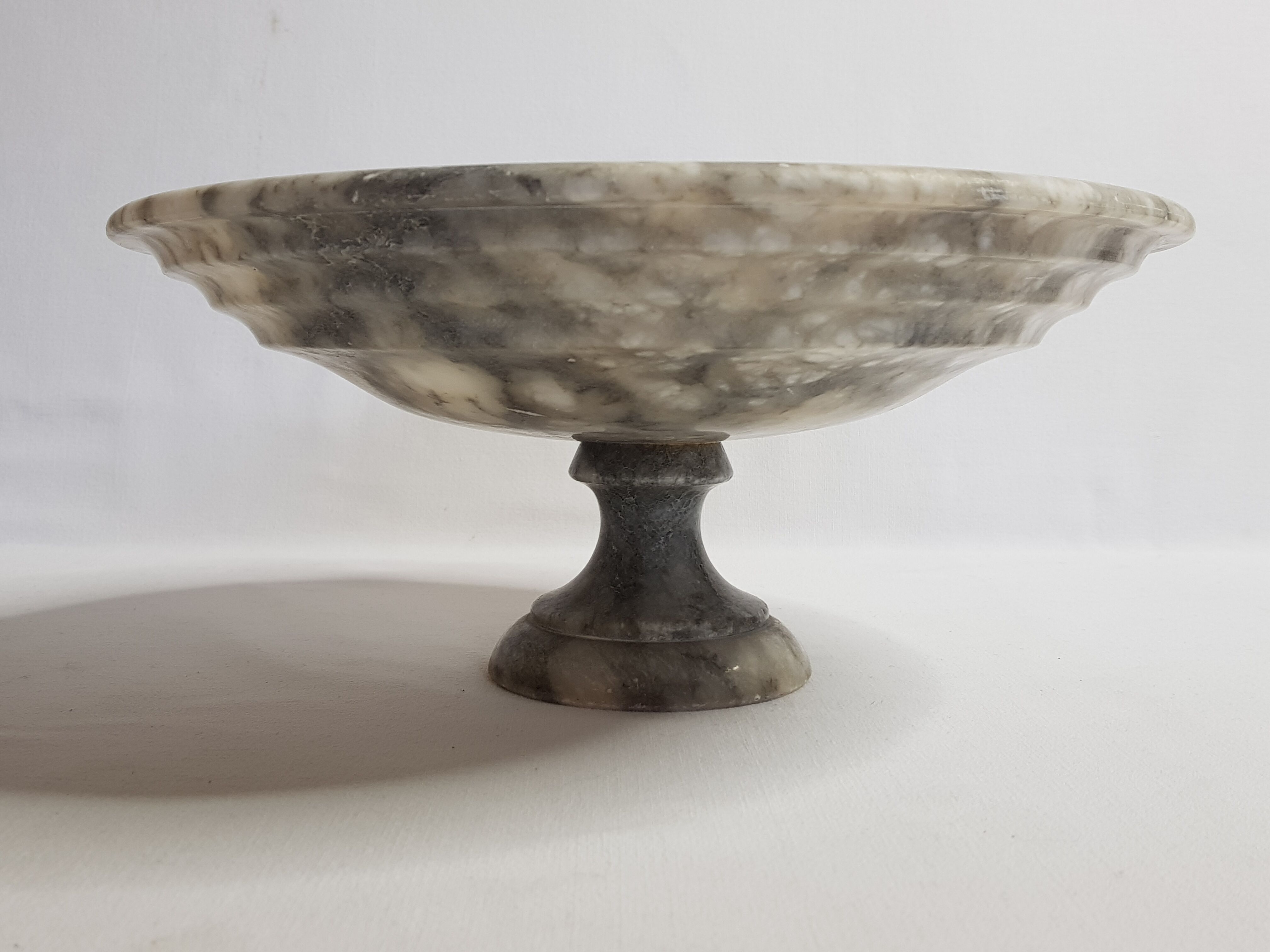 Compotier or alabaster fruit cup