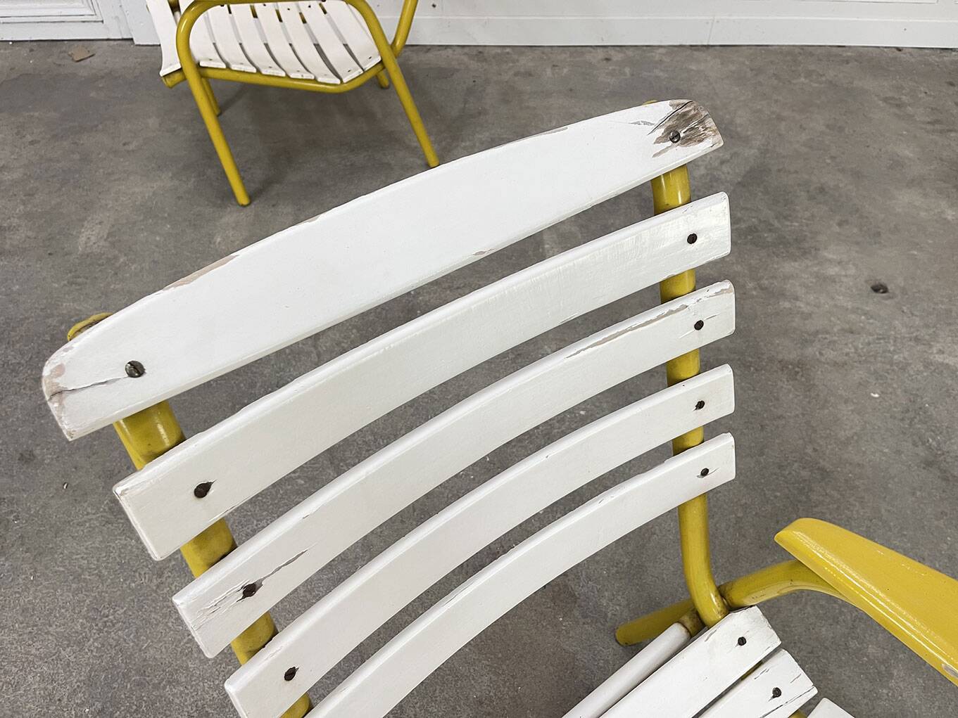 Three garden armchairs from the 1970s
