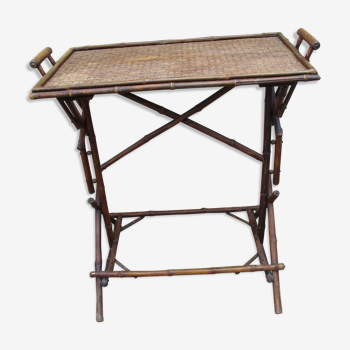 Table appoint en bambou rotin 1900