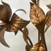 Gilded metal Florentine table or floor lamp by Hans Kögl, 1960s