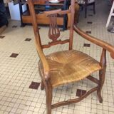Wood and Straw armchair