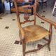 Wood and Straw armchair