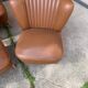 Mid-century sky brown cocktail chairs and sofa, 1950s, set of 4