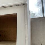 Library showcase ivory white sliding doors