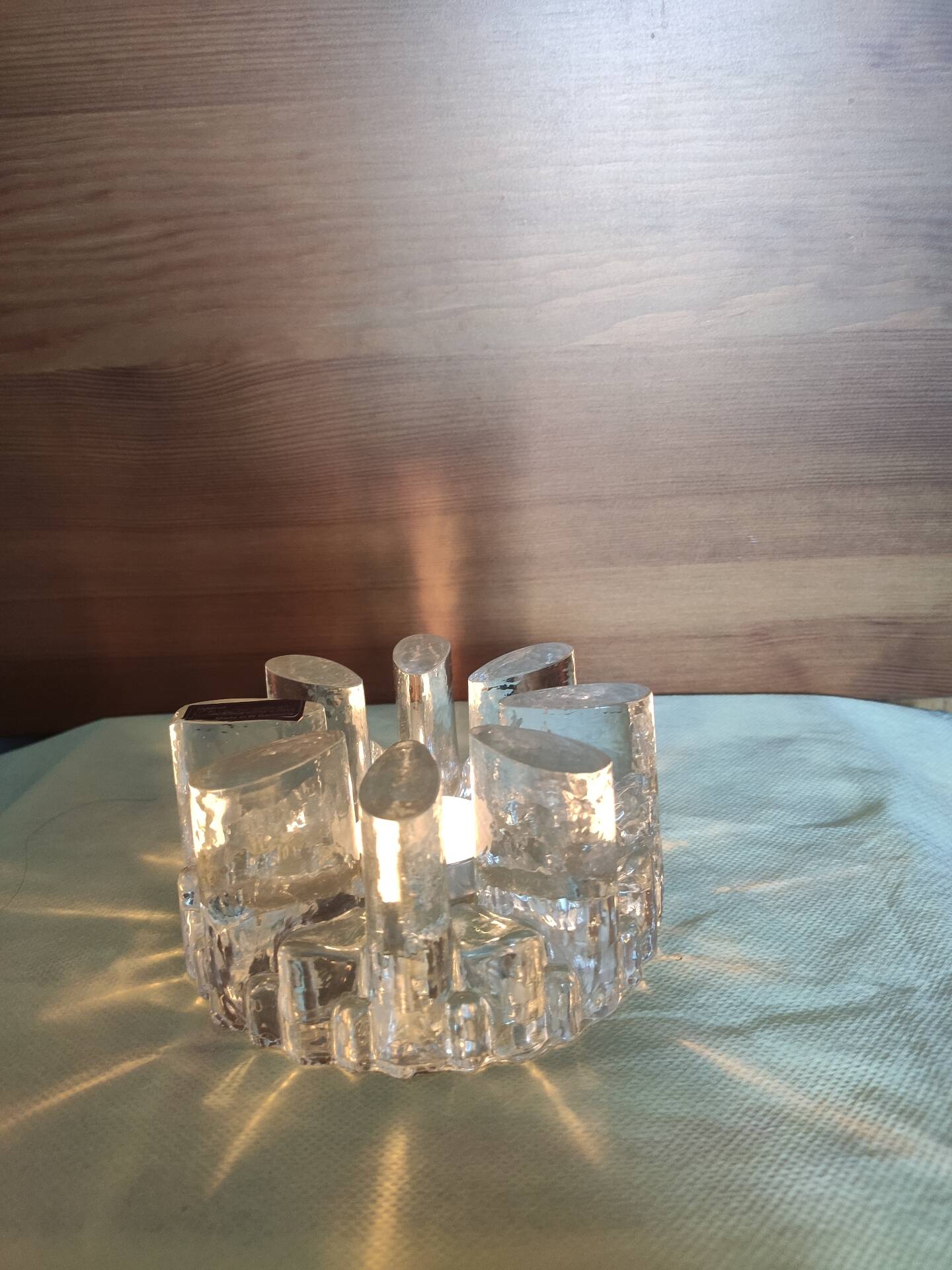 Bougeoir en verre