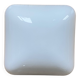 Square white opaline glass wall/ceiling light, 1960s-1970s vintage