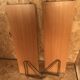 Set of two vintage string wall shelves