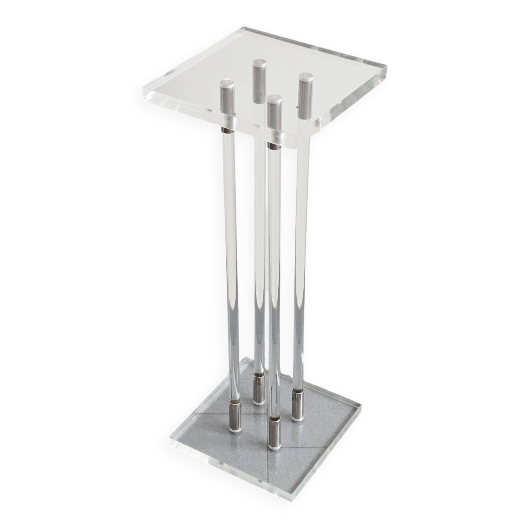 Sellette vintage 1970 en plexiglas