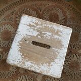 Weathered workshop stool