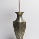 Vintage style pewter lamp base, potstainiers hutois