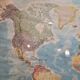 Globe map / Planisphere "Le Monde Politique", National Geographic Institute, 20th century – Fran