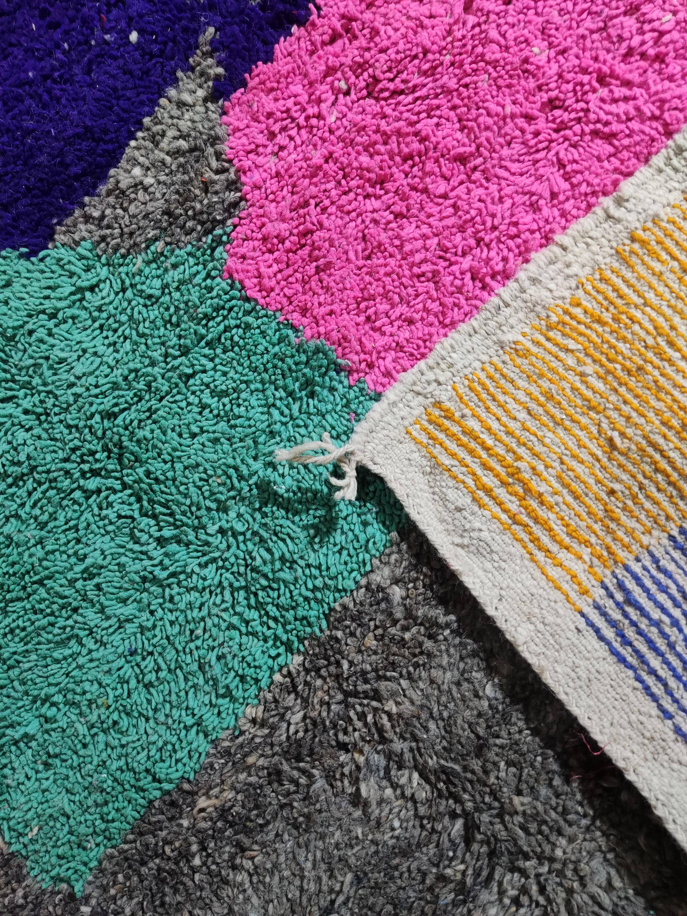 Traditional Moroccan wool rug 3 x 2 m