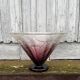 Schneider white and purple glass cup