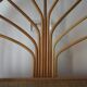 Vintage rattan bookcase 1970