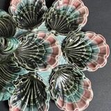 Majolica oyster plate