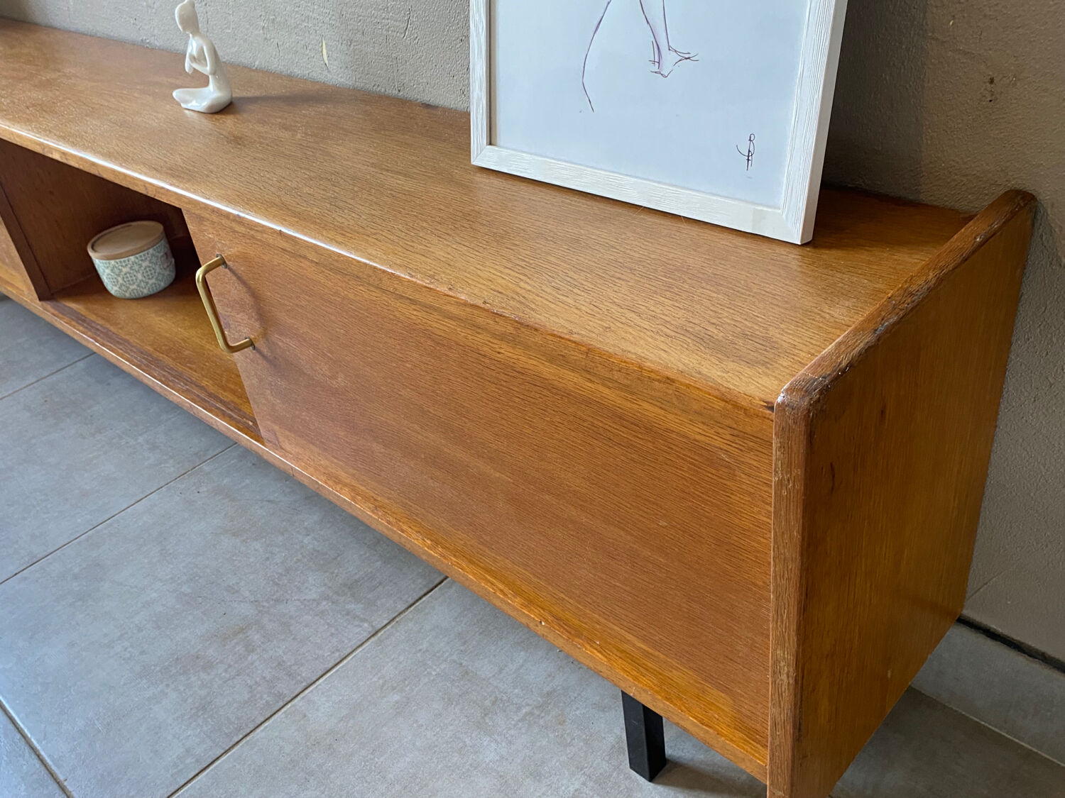Vintage wooden row from the 50s-60s