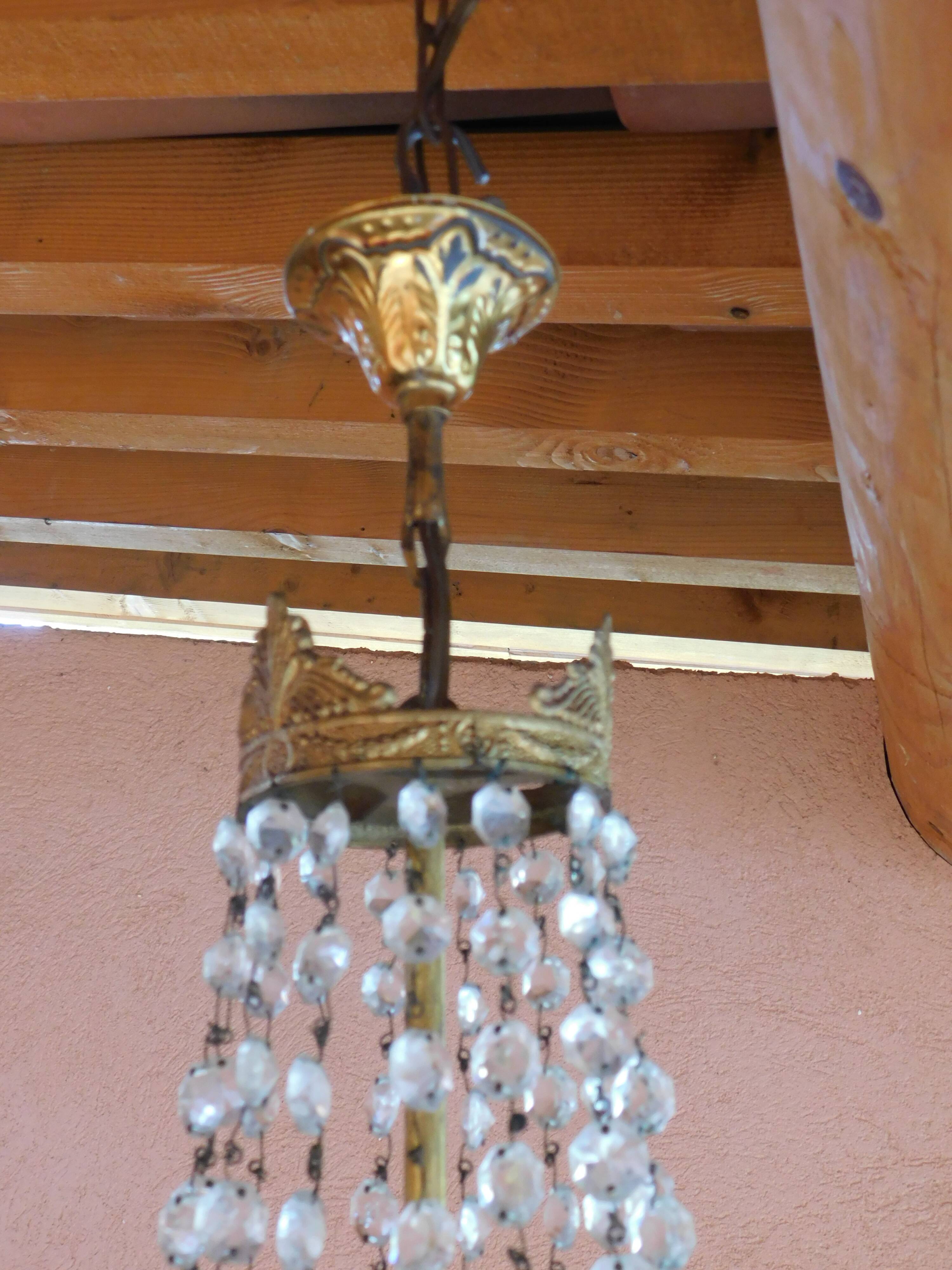 Hot air balloon chandelier with tassels ø 25 cm