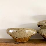 Six pyrite sandstone cups