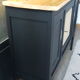 Buffet noir et cannage
