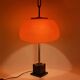 Oscar Torlasco, orange glass table / desk lamp, Prod. Lumi, 1960 ca.