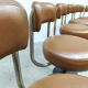 Midcentury swedish brass bar stools Borje Johanson