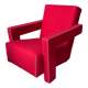 Utrecht armchair by Rietveld by Cassina