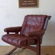 Scandinavian Mid-Century Modern Leather Easy Chairs by Ekornes 1970s.