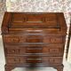 Bureau secrétaire bois massif vintage