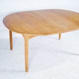 KP Møbler - Kurt Østervig - massive oak extendable dining table