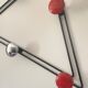 Portemanteau acier inspiration mategot