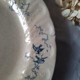 Old flat plates mismatched in earthenware