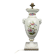 Raynaud Limoges lamp base in porcelain, paradise birds