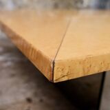 Ash burl bar coffee table, Paul Michel for Roche Bobois, 1980s