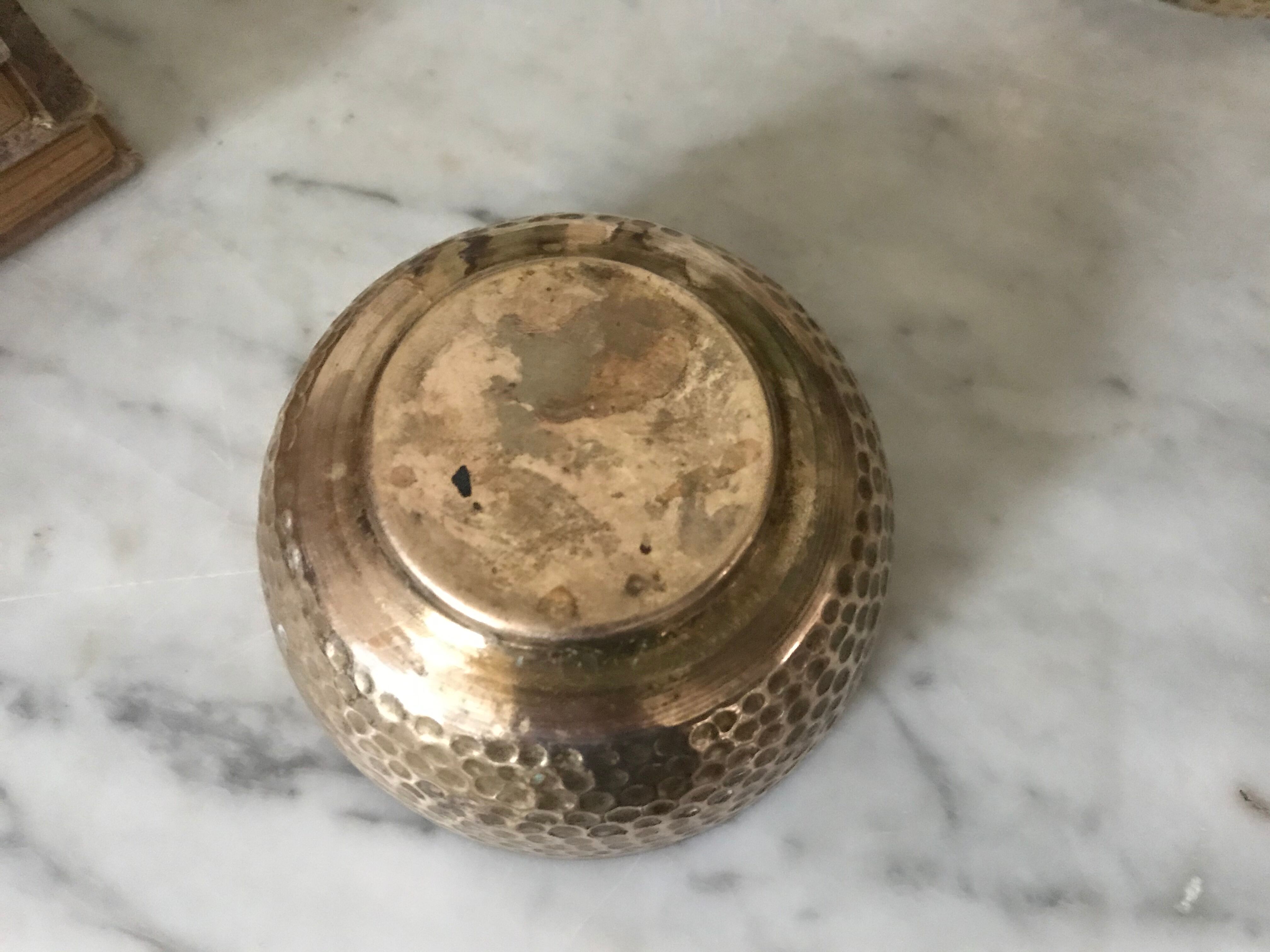 Brass trinket bowls set