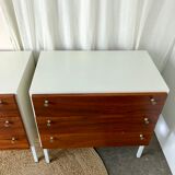 Paire de commodes vintage