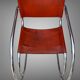 PAIR OF LEATHER AND CHROME ARMCHAIRS MR20 FROM THE 1970s MODEL BY MIES VAN DER