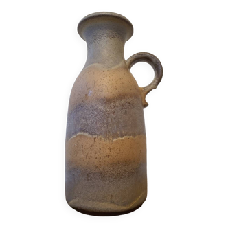 Ancienne Jarre vase céramique grès W. Germany coloris sable parme mauve vintage
