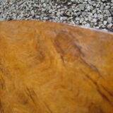 Oval coffee table Art Deco Walnut Burr