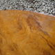 Oval coffee table Art Deco Walnut Burr